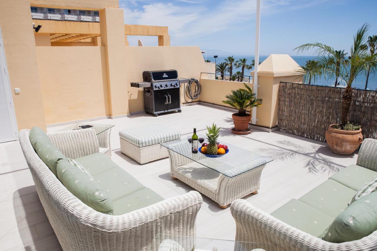 Spacious 200 Sq.M. Penthouse With Sea View Terraces 托雷莫利诺斯 外观 照片
